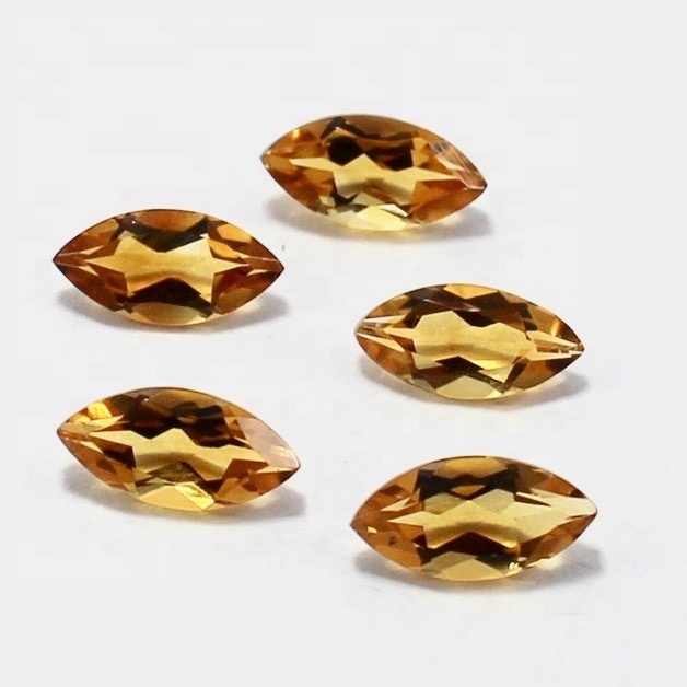 5x10mm Citrine Faceted Marquise Loose Gemstones Grade: Aaa