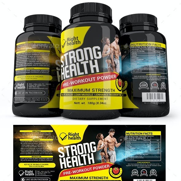 Digital Print Pvc Protein Supplement Jar Label - Customizable Shape, Multicolor Design , Hot Melt Adhesive For Secure Labeling