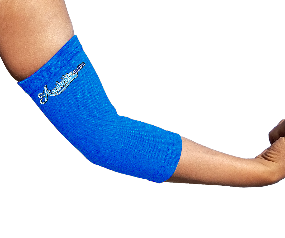 Elastic Elbow Support - Cotton Blend, 8x5x3 Inches | Light In Weight, Easy To Operate, Foldable, Portable, Provides Support To Elbow