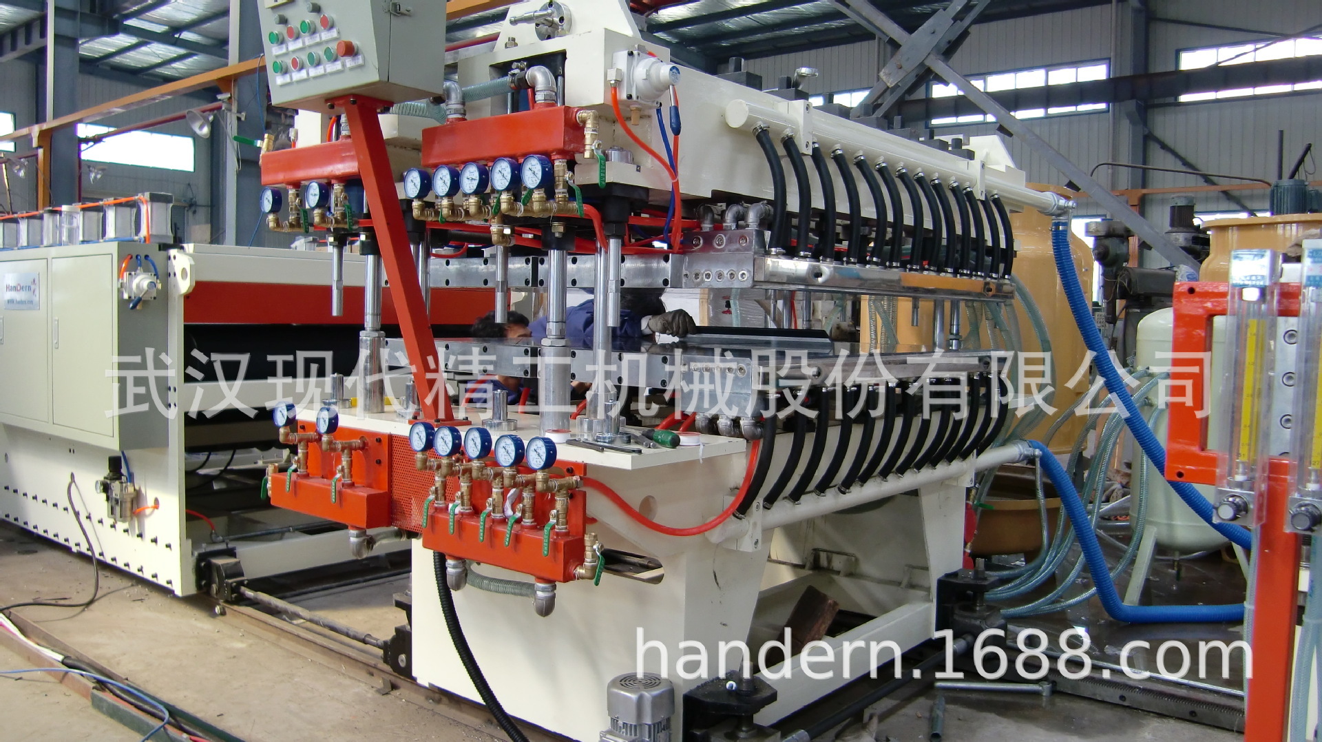 Automatic 2300mm Grid Multi-layer Co-extrusion Corrugated Board Making Machine
