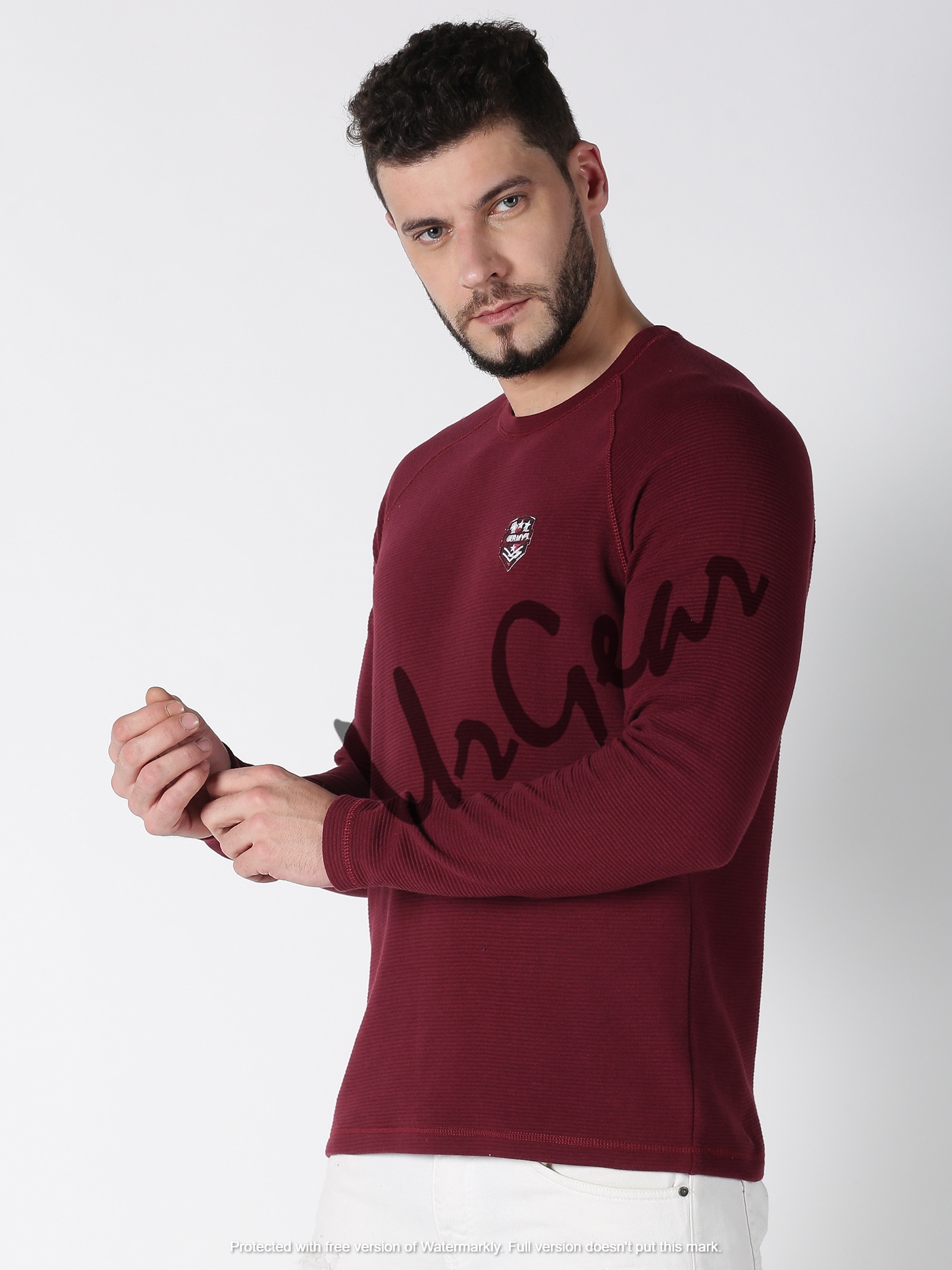 Women''s Long Sleeve Casual Sweatshirt - Maroon Sizes S-xxl | Breathable Washable No Fade Summer Style