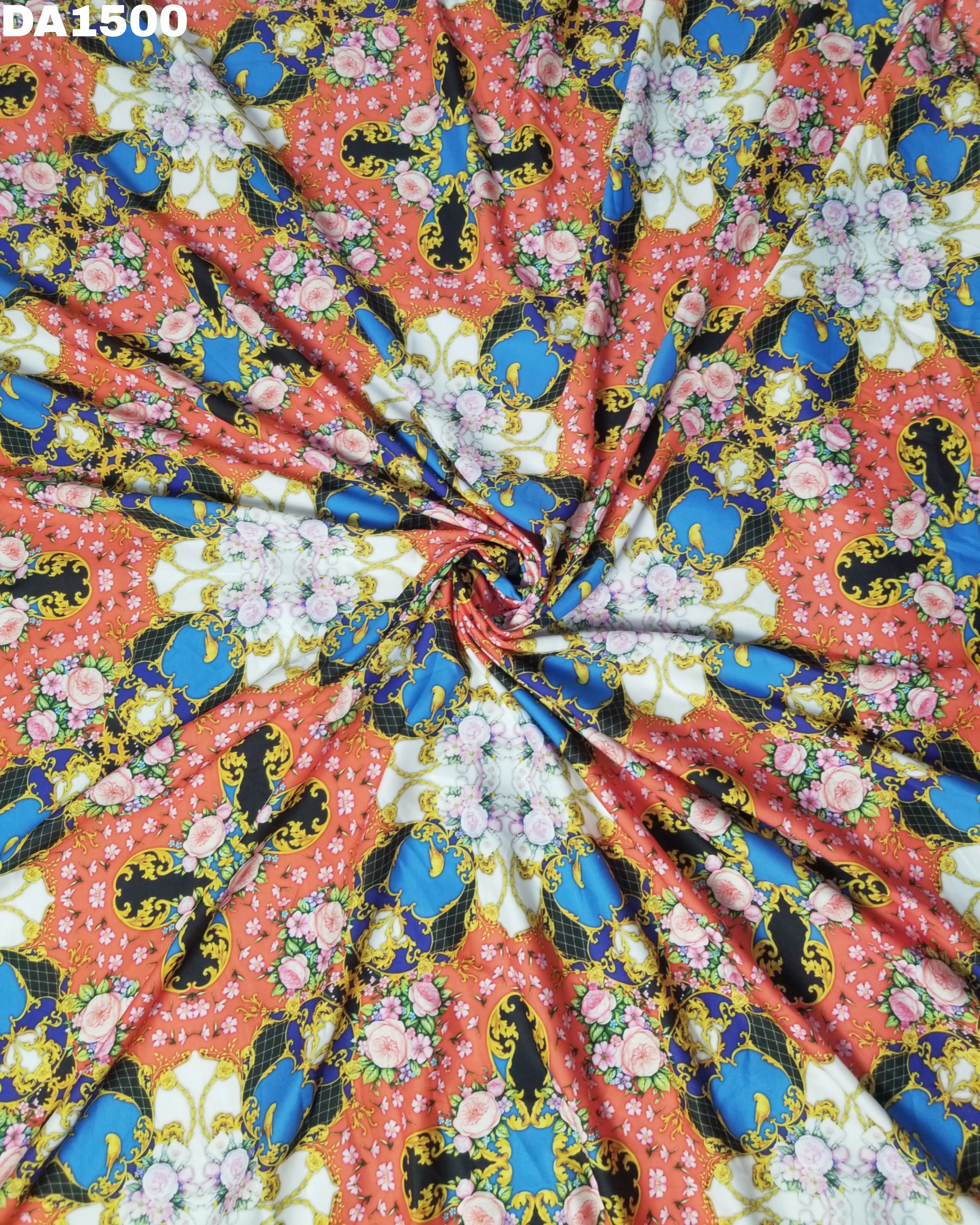 Stunning Digital Print Design On Rayon Slub Fabric - 58 Inch Width, Washable, Ideal For Garments | Vivid Colors As Shown In Images
