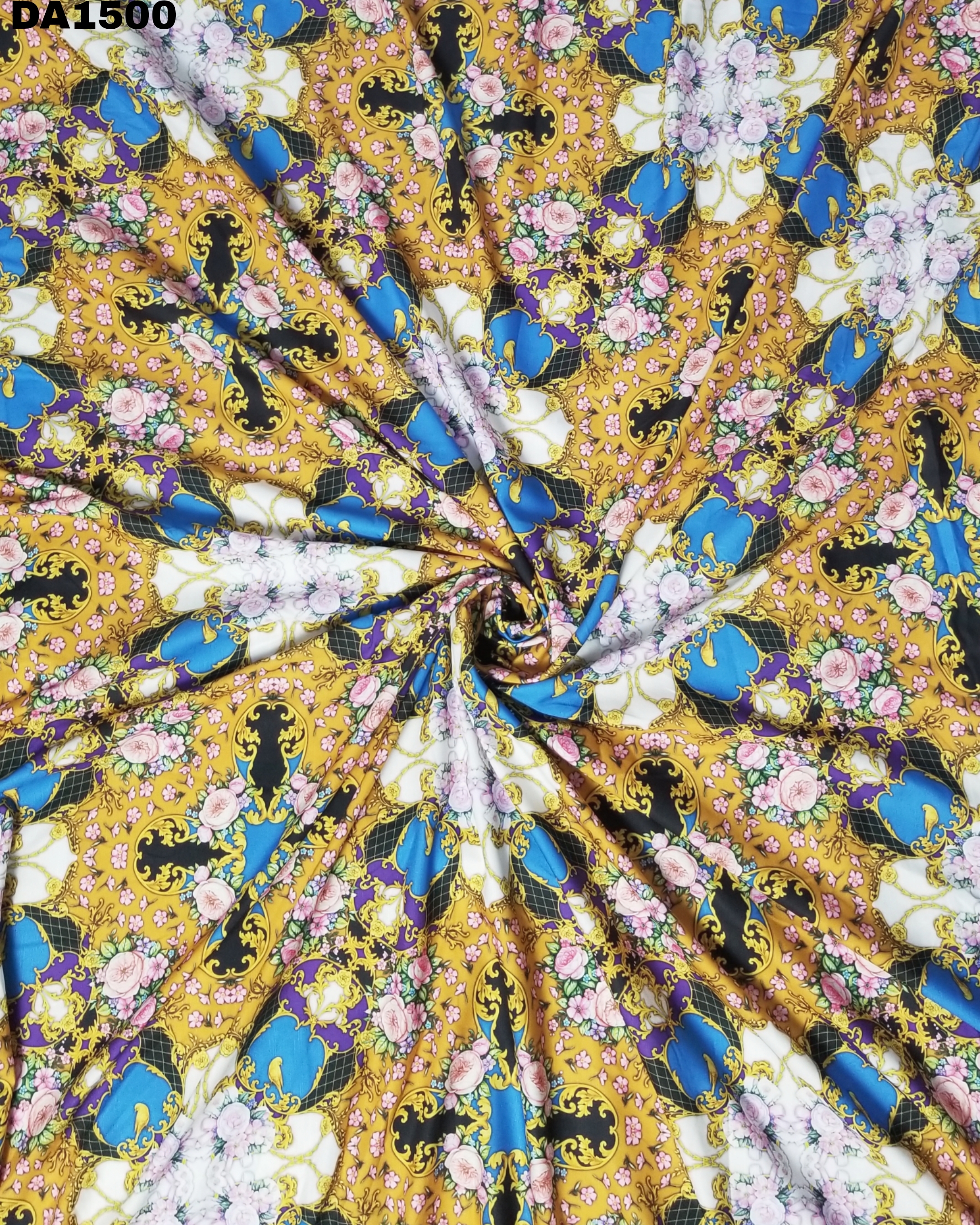 Stunning Digital Print Design On Rayon Slub Fabric - 58 Inch Width, Washable, Ideal For Garments | Vivid Colors As Shown In Images
