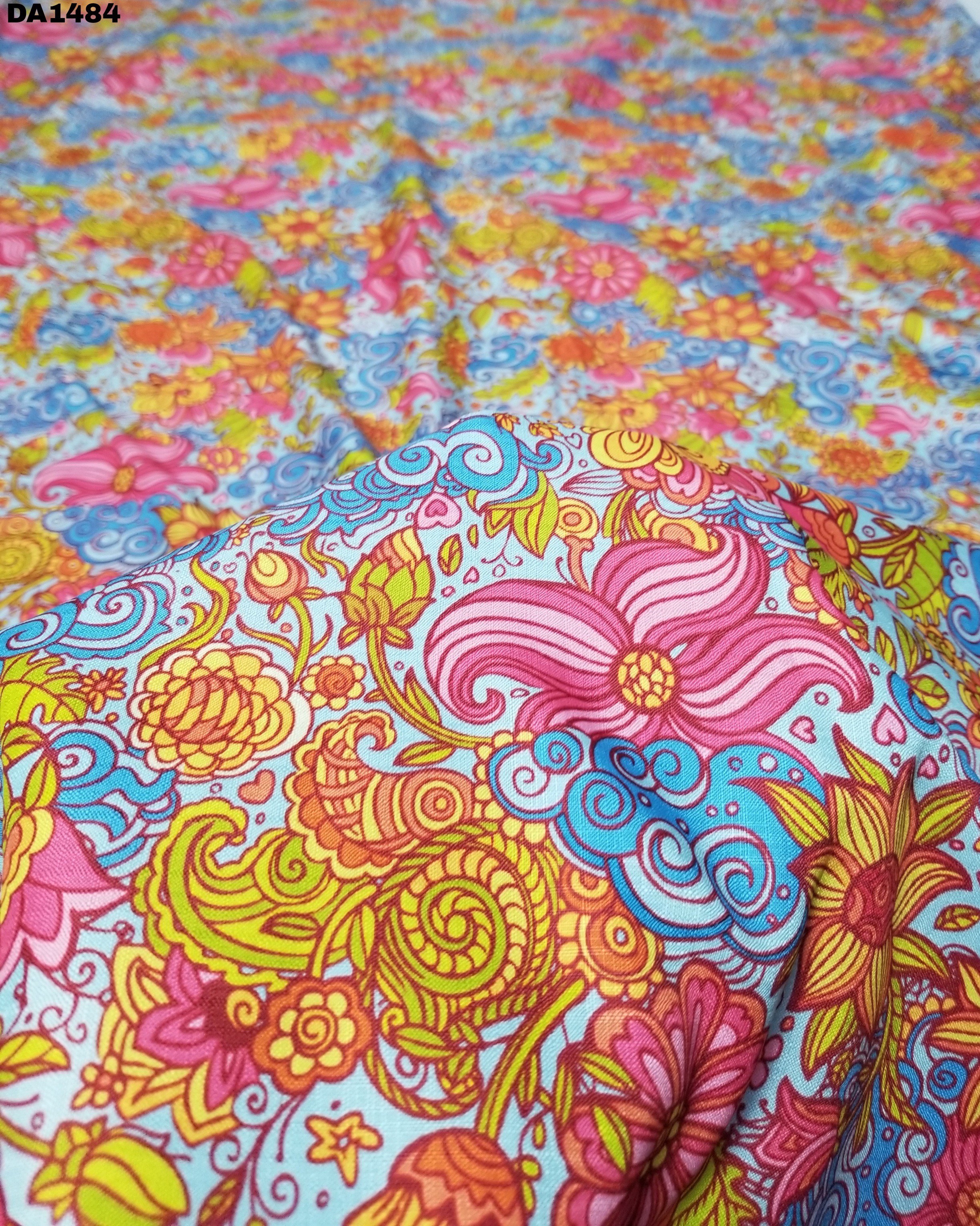 Amazing Big Width Digital Prints On Linen Fabric - Linen Fabric, 58" Width, As Shown In Images | Washable, Ideal For Garment Production
