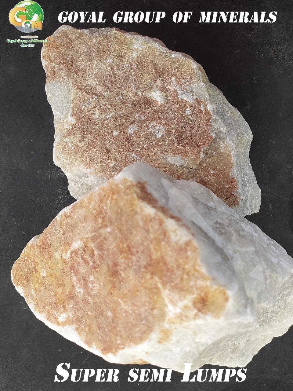 Natural Quartz Stone - Super Semi Grade, Size: Lumps Form, Color: White, Whiteness: 90%, Sio2: 98.00% Min, Feo3: 0.02% Max | Application: Grinding & Grains Manufacturer