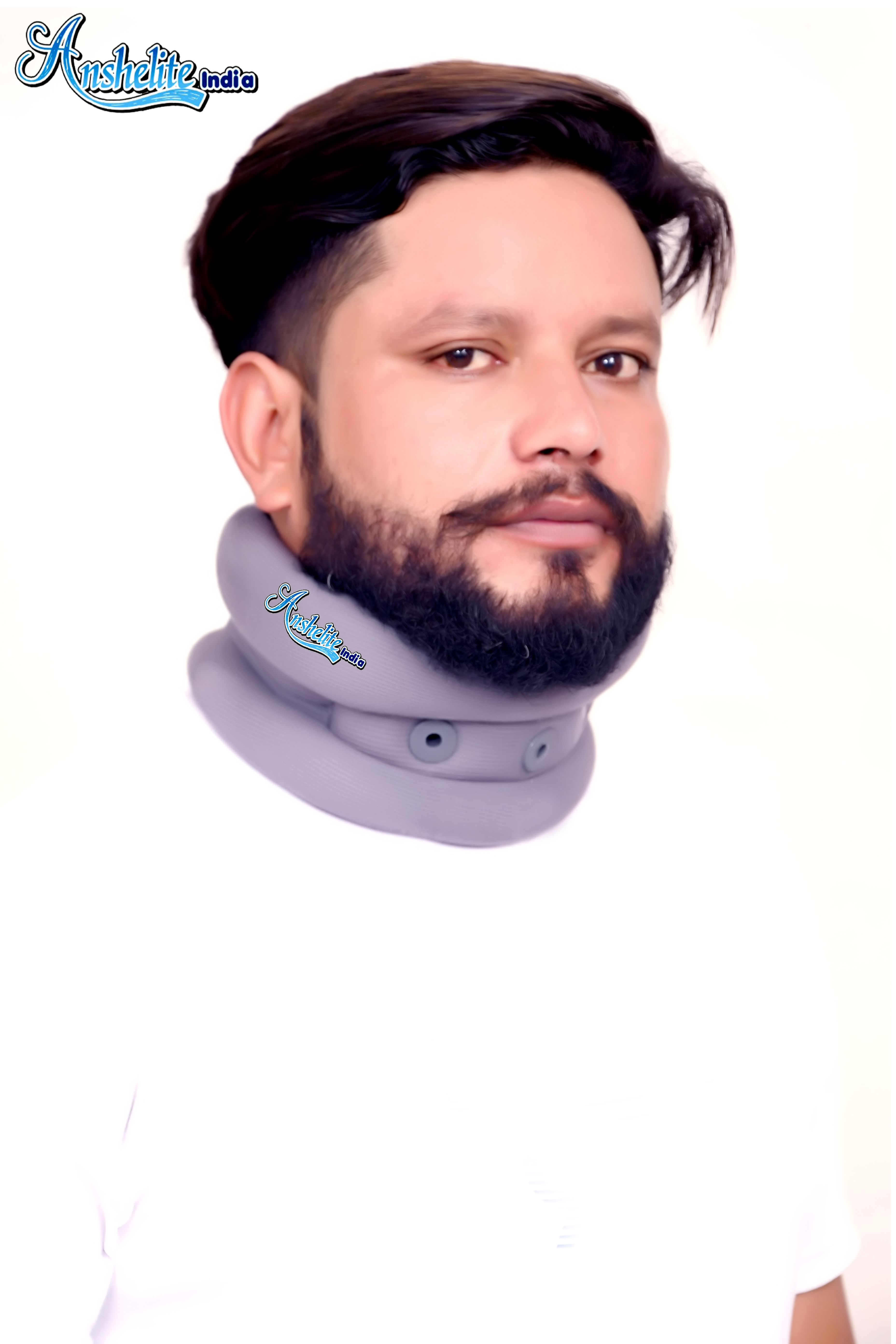 Soft Cervical Collar With Eyelet - Portable And Foldable Neck Support Device | Emergency Use, Hospital And Personal Application