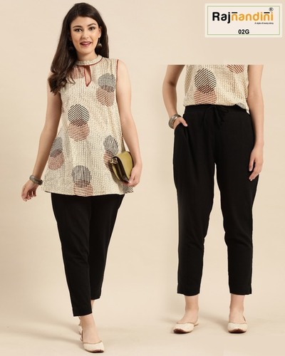 Rajnandini Vol-1 Pants Catalogue Set - Summer Wear Cotton Slub, Size: S, M, L, XL, XXL, Length: 38 inches, Colors: 07, Casual Style, Washable, Plain Pattern, All Season
