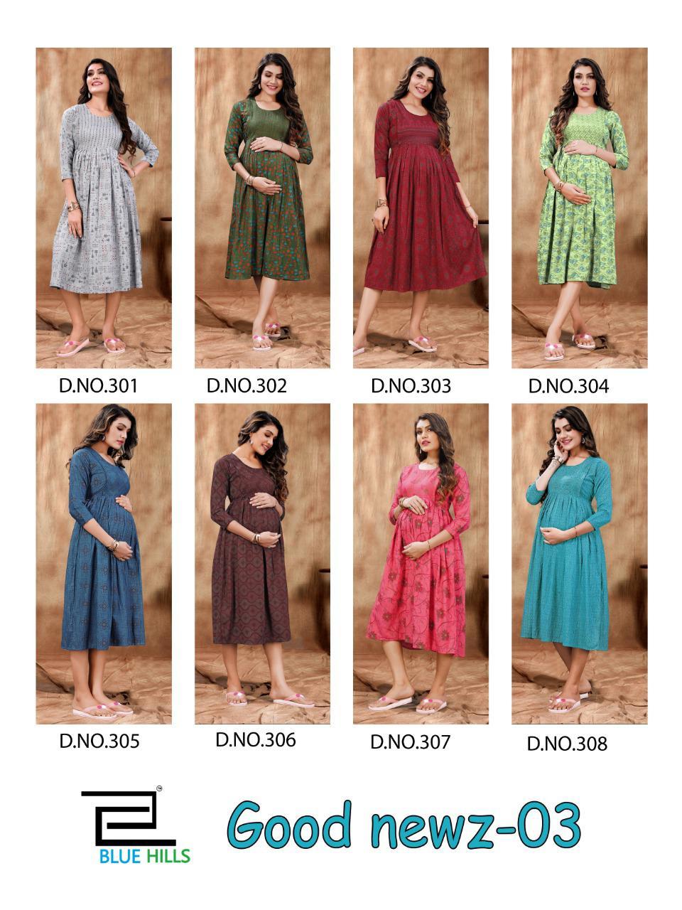 Good News Vol-3 Rayon Kurtis Set - Rayon Print, A-line With Frill, 3/4 Sleeves, Length: 45 Inches, Sizes: M, L, Xl, Xxl, 3xl | Casual, Washable, Ladies Wear, Printed Pattern, Suitable For All Seasons