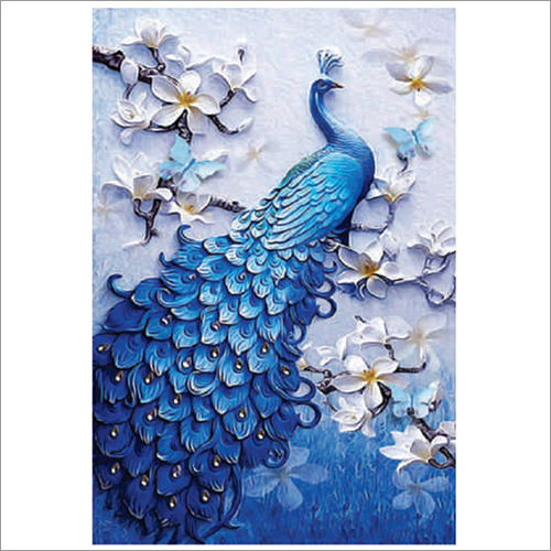 600x1200 एमएम मोर हाई एम्बॉस पोस्टर टाइलें