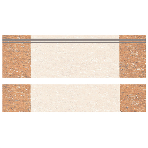 Volcano Crema High Gloss Double Colour Step And Riser Tiles - Various Sizes & Thicknesses, High Gloss Finish for Residential and Commercial Spaces