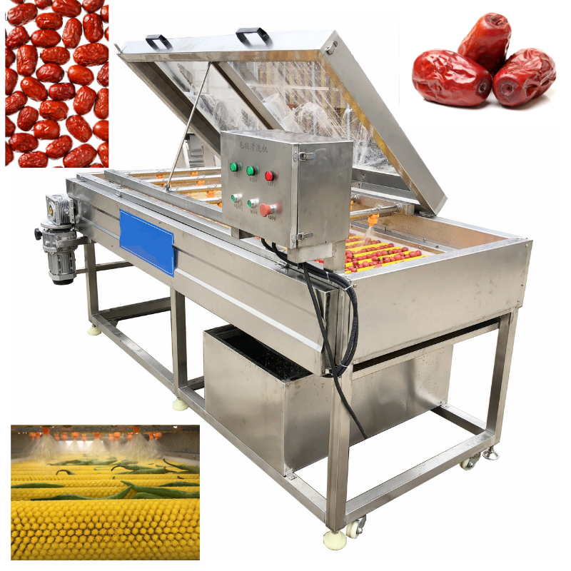 Hq-3-800 Nectarine Cactus Fruit Apricot Roller Brush Spray Washing Machine Capacity: 800-1000 Kg/hr