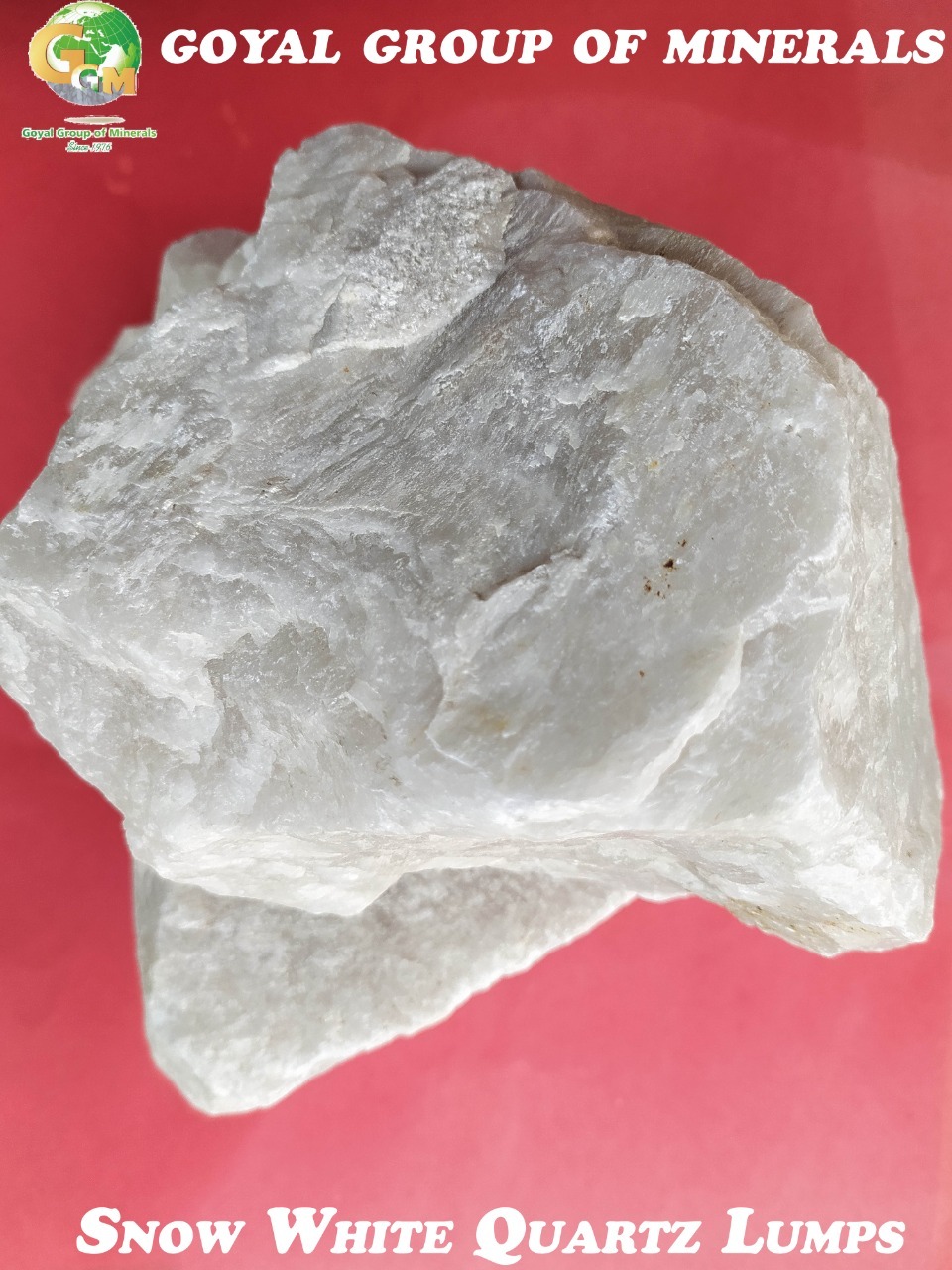 Quartz White Stone - Sio2 99.0% Min, Feo3 0.02% Max, Color White, Size Lumps, Whiteness 95% | Suitable For Grinding & Grain Manufacturing