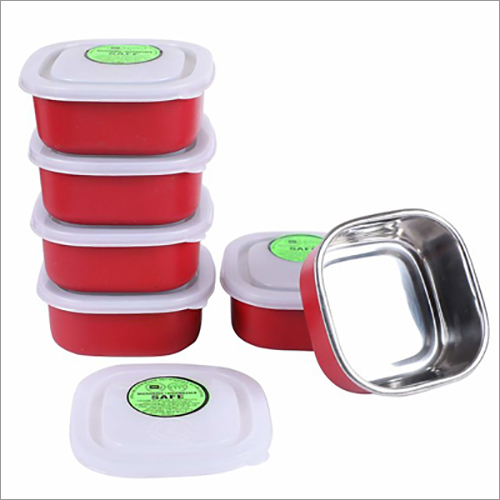 JSI 860 Square Microwave Safe Inside Steel Outside Plastic Tiffin