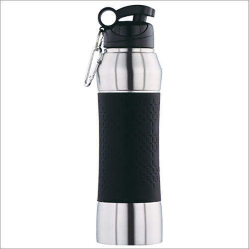 Jsi-2113 Steel Single Wall Fridge Sipper Water Bottle Belly Grip With Clipper