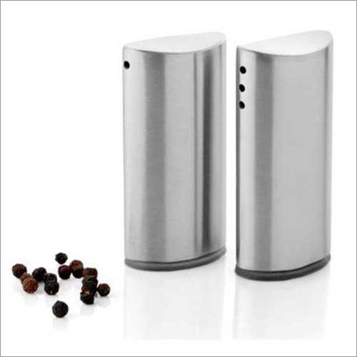Steel Salt And Pepper Shaker Oval