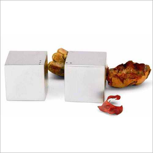 Steel Salt Pepper Set Cube