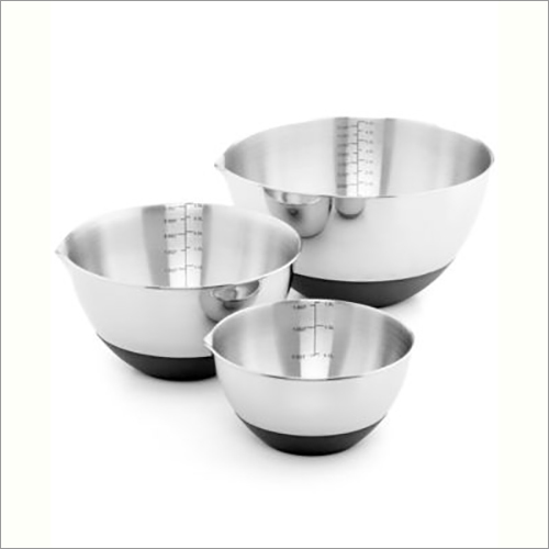 माप के साथ JSI 204 एंटी स्किड मिक्सिंग बाउल
