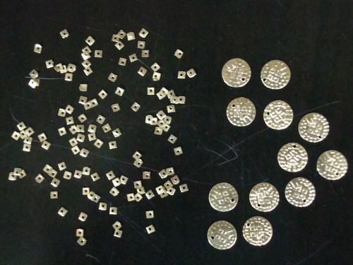 Dotted Brass Sequins