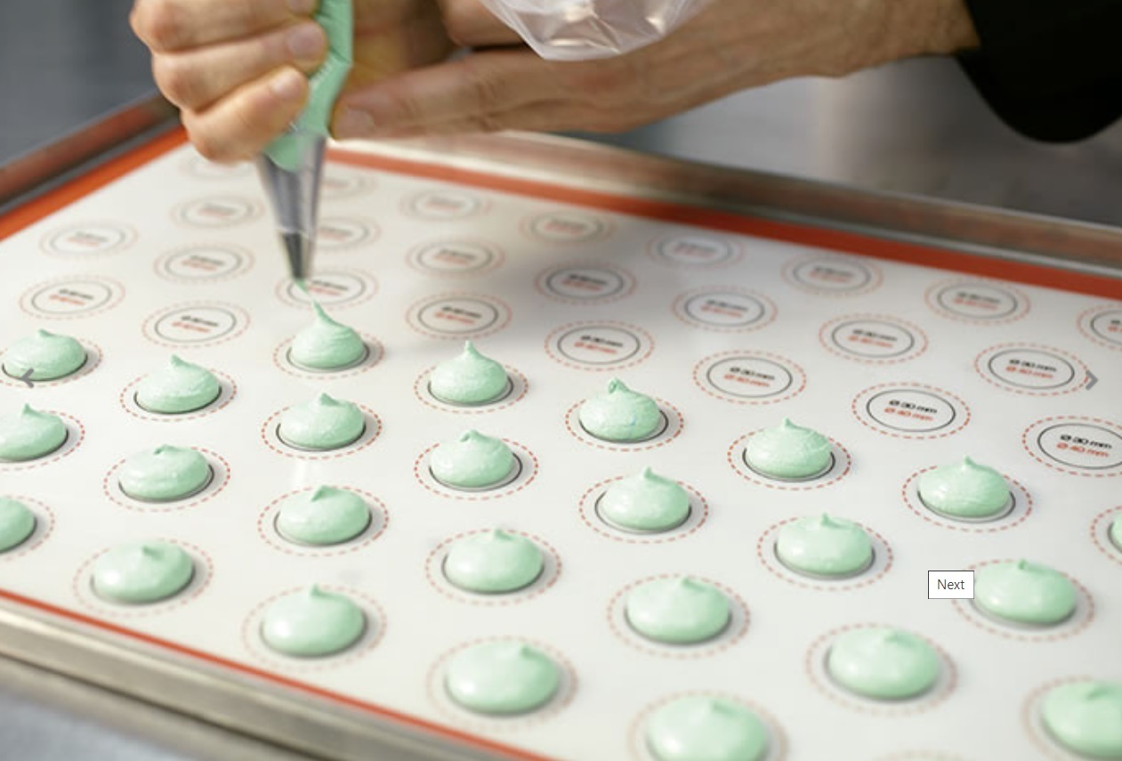 Cream Pavoni Nonstick Commercial Silicone Mat Macrons 600 X 400 Mm Spv64 Macrons