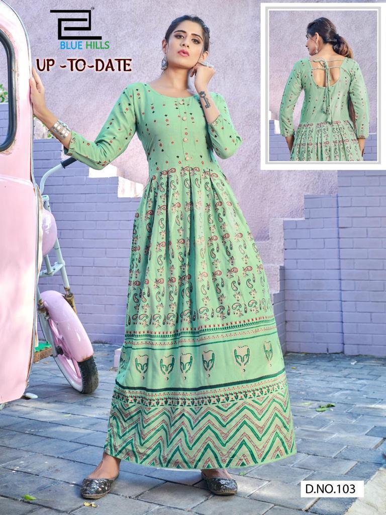 Up To Date Rayon Kurti Catalogue Set - Color: As Per Catalog