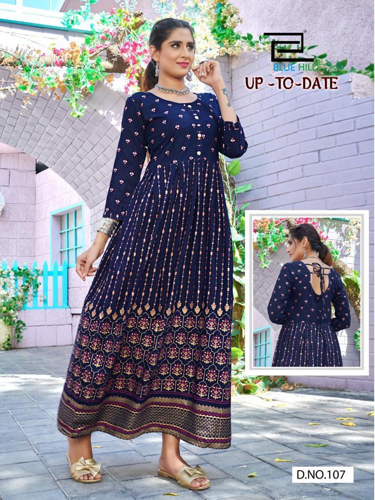 Up To Date Rayon Kurti Catalogue Set - Color: As Per Catalog