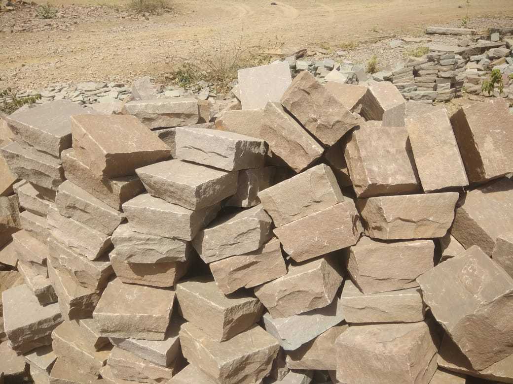 Sandstone Cobbles - Durable Multi-color Brick Shape | Ideal For Driveways, Paths, Gardens, And Patios