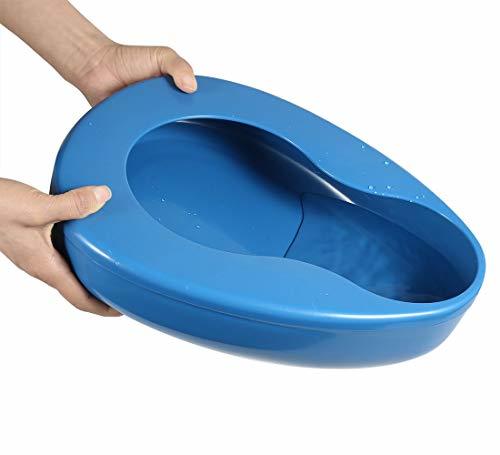 Bed Pan - Plastic, 12x15 Inches, Blue | 2 Liter Capacity, Easy Cleaning, Durable Material, Comfortable Design, Spill Resistant, Easy Handling