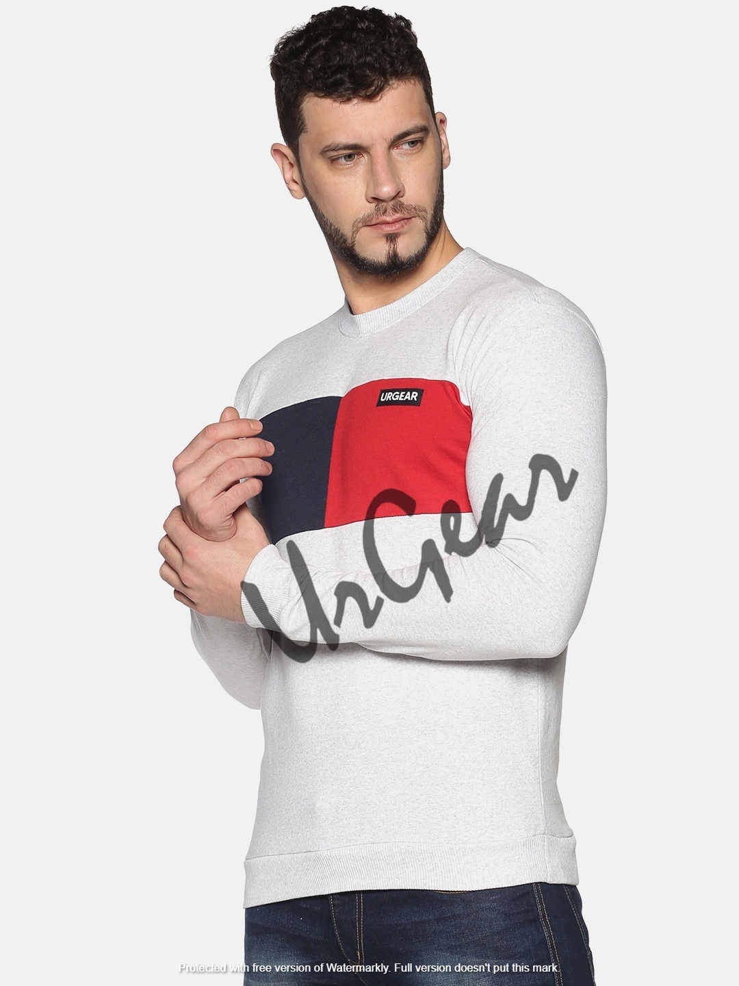 Mens Round Neck Sweatshirt - Multicolor, S-xxxl Sizes | Breathable, Washable, No Fade, Long Sleeves, Casual Winter Style