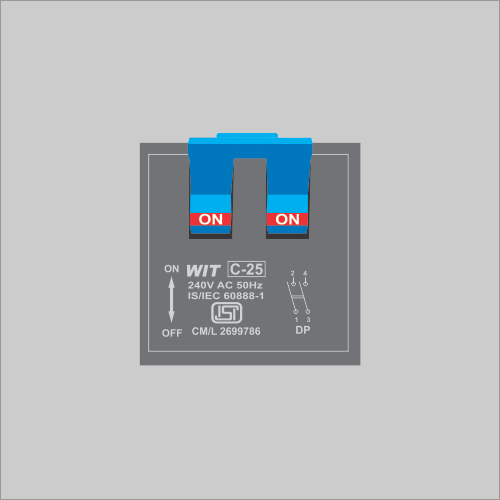 Wit Modular M.c.b Double Pole Grey (6 Amp To 32 Amp) - Color: Grey, Rated Voltage: 6A/10A/16A/20A/25A/32A Amperes
