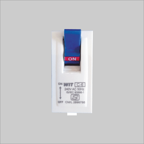 Wit Modular M.c.b Single Pole (6 Amp To 32 Amp) - Polycarbonate, 01m Size, White Color | Rated Voltage: 6A/10A/16A/20A/25A/32A Ampere (A)