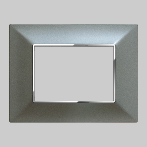 Polycarbonate Wit Modular Stylo Silver Line Cover Plates Grey Color 1M To 18M