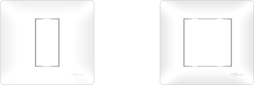 Wit Modular Elegance Cover Plates 1m to 18m - Polycarbonate Material, Standard Size, White Color | Ideal for Versatile Module Applications