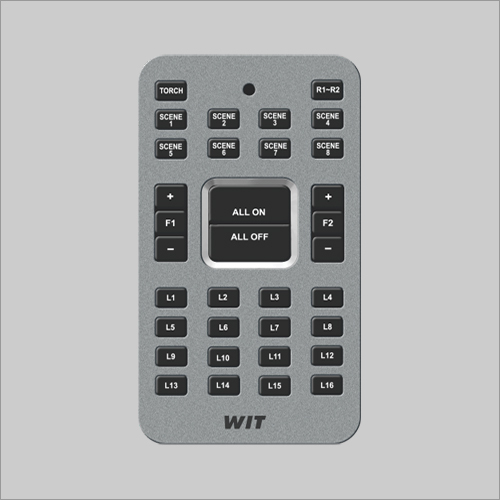 Remote Control For 16 Lights And 2 Fans - Polycarbonate & Plastic, Standard Size, White Color, Touch Screen & Regulator Features