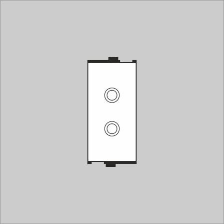 White 1m 2 Pin Round Socket