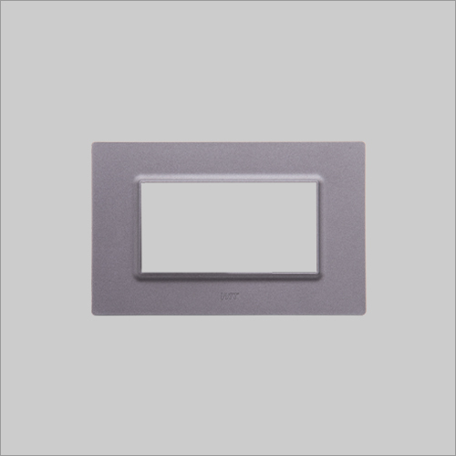 Matt Dark Grey Metal Cover Plates - 01m Size, 220V Rated Voltage | Durable Metallic Finish, Elegant Design