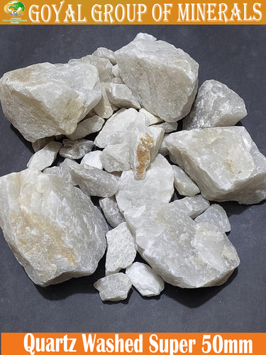 Super Quartz Grits - 25-80 mm Size, White Granule Shape | 98% SiO2, Ideal for Grinding & Grains Manufacturer