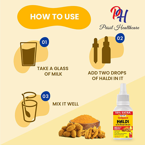 Haldi With Keshar Immunity Booster - Natural Herbal Blend For All Ages | As Per Suggested Dosage, Store In Dry Place