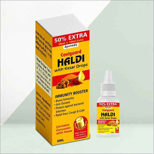 Haldi With Keshar Immunity Booster - Natural Herbal Blend For All Ages | As Per Suggested Dosage, Store In Dry Place