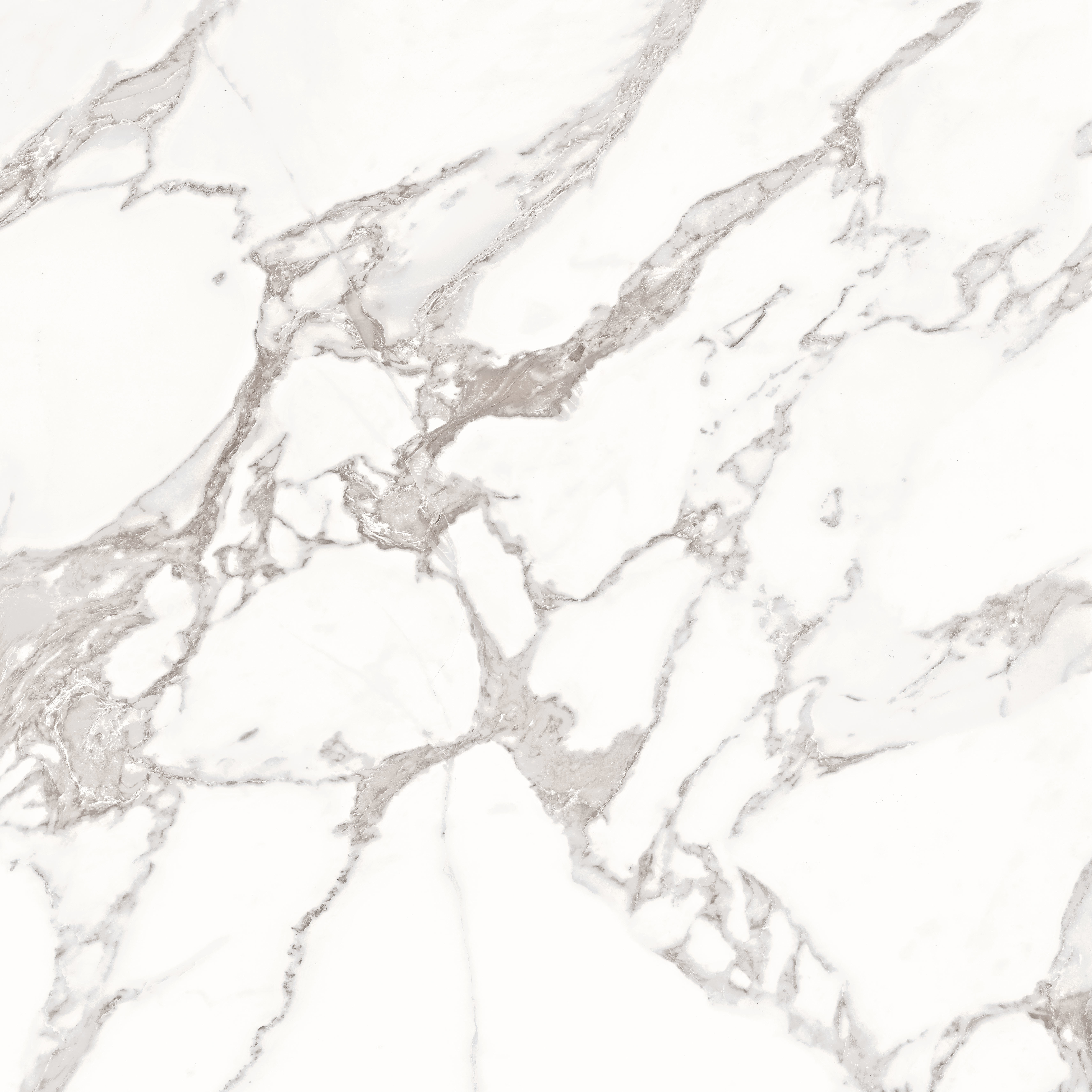 White Calacatta Marble 600x600mm Glossy Porcelain Tiles