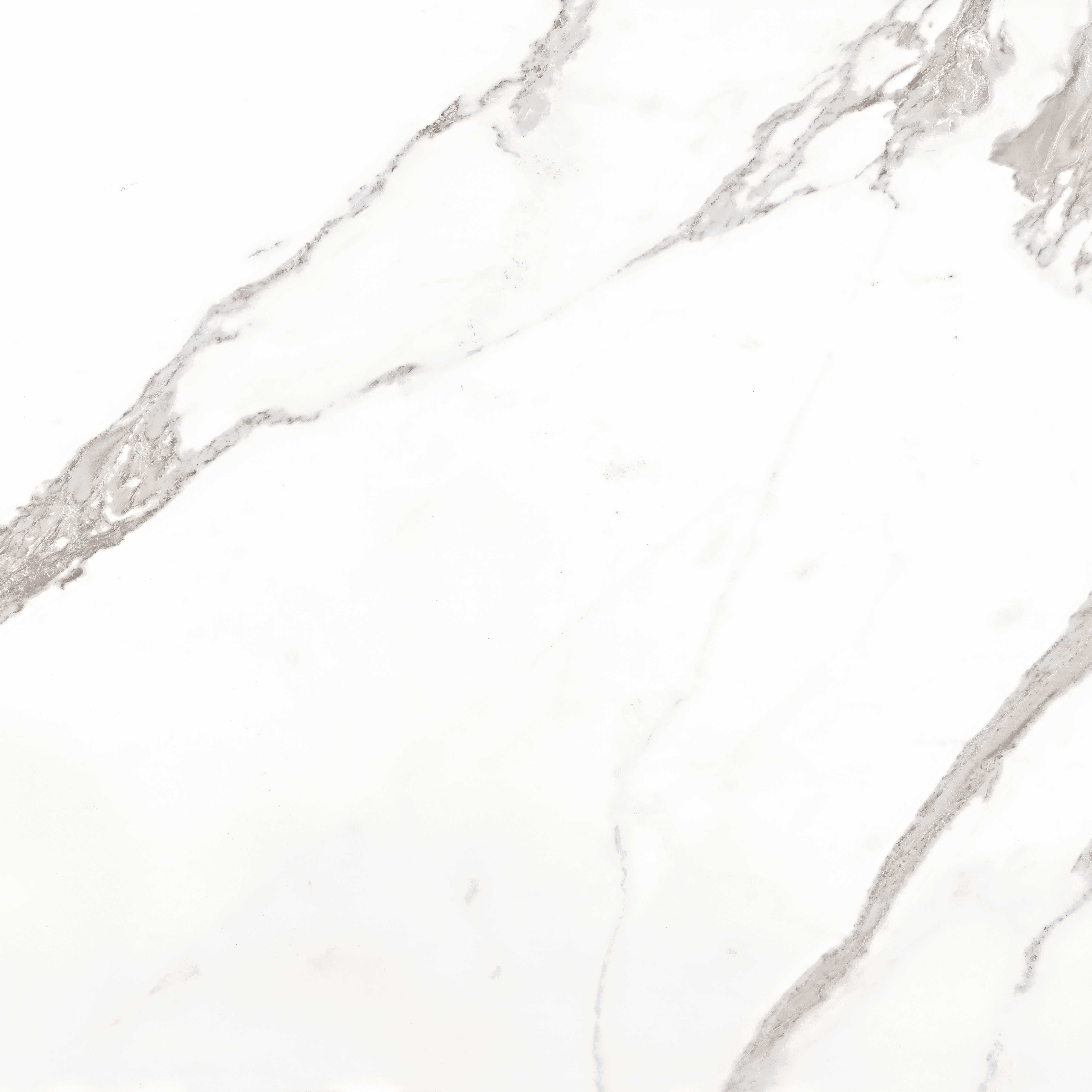 White Calacatta Marble 600x600mm Glossy Porcelain Tiles