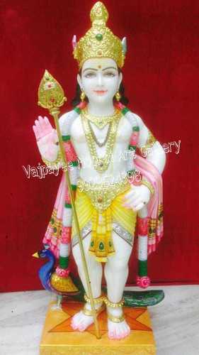 Marble Murugan Statue