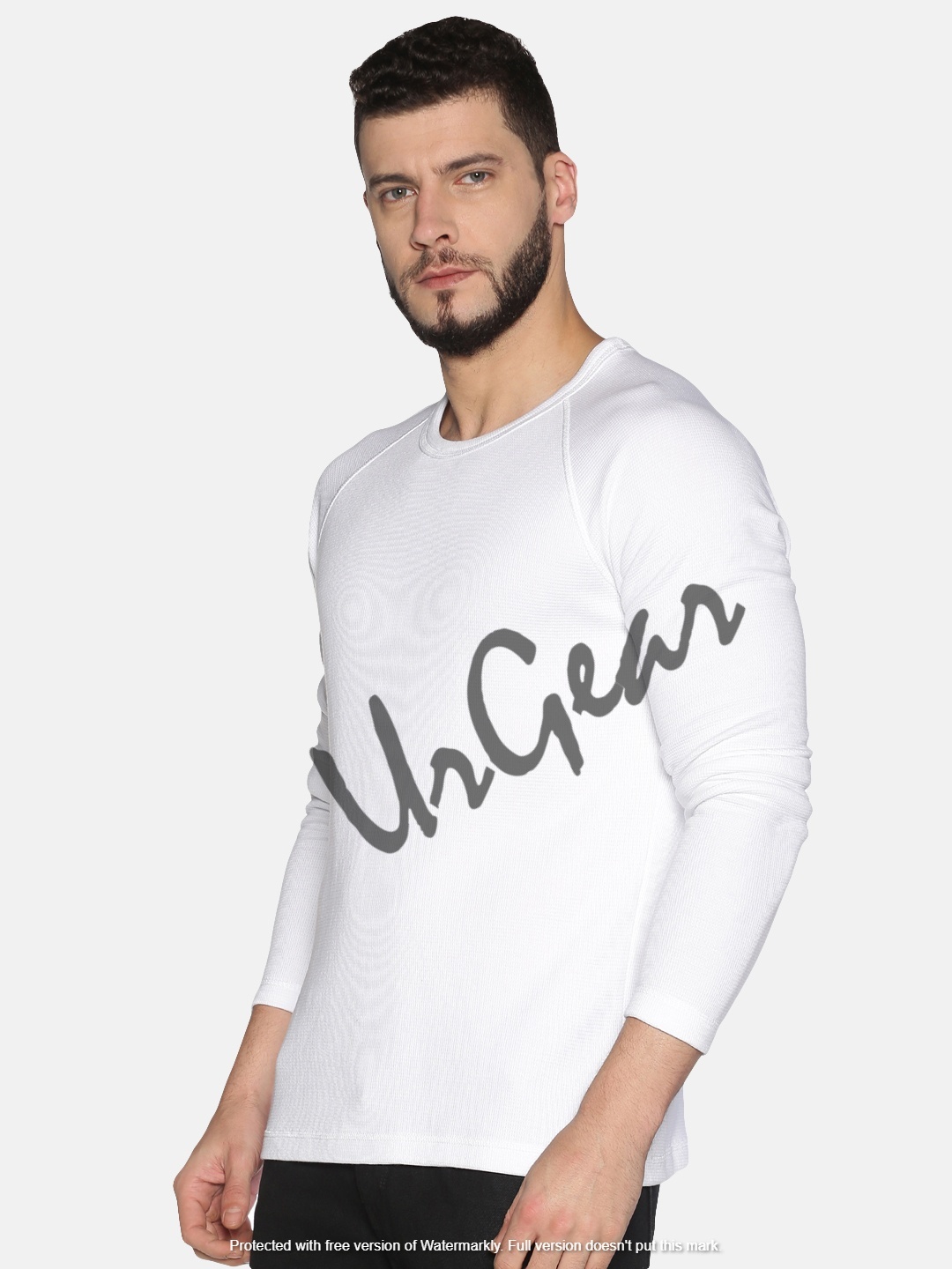 Men''s Round Neck Sweatshirt - Other Material, Available In S-xxxl Sizes, White Color | Breathable, Washable, No Fade Features