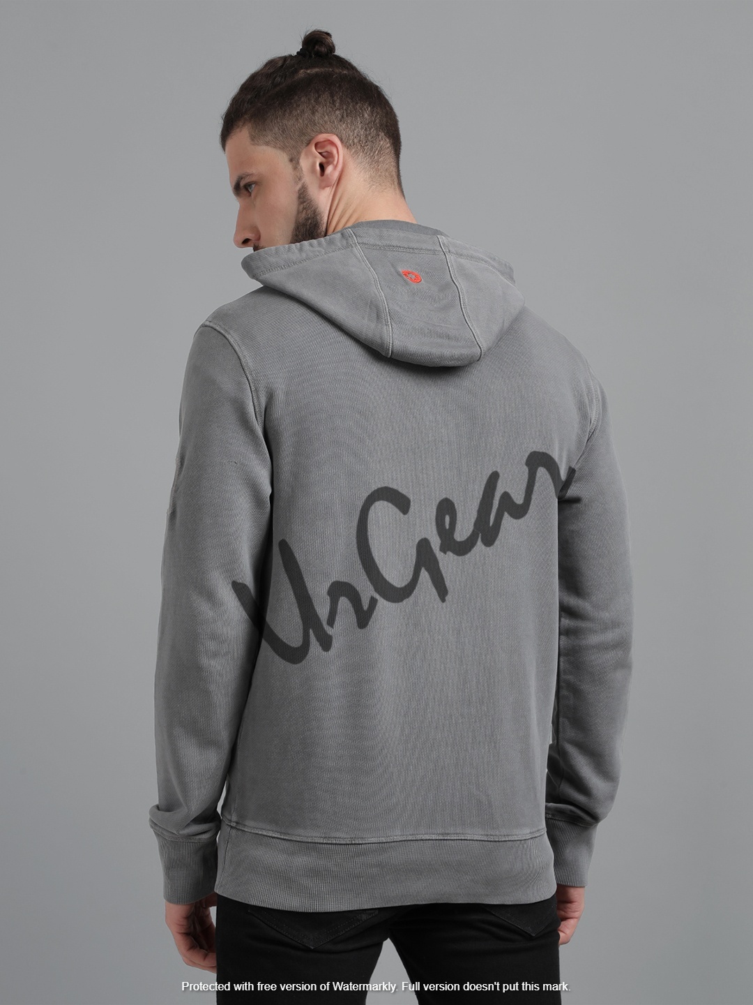 Men''s Zipper Sweatshirts - Other Material, Available In Sizes S-xxxl, Grey Color | Breathable, No Fade, Washable, Long Sleeves, Embroidered Design