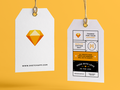 Brand Hanging Tag - Paper Material Any Custom Shape Multicolor Design | Hot Melt Adhesive Printing Available Customizable Style