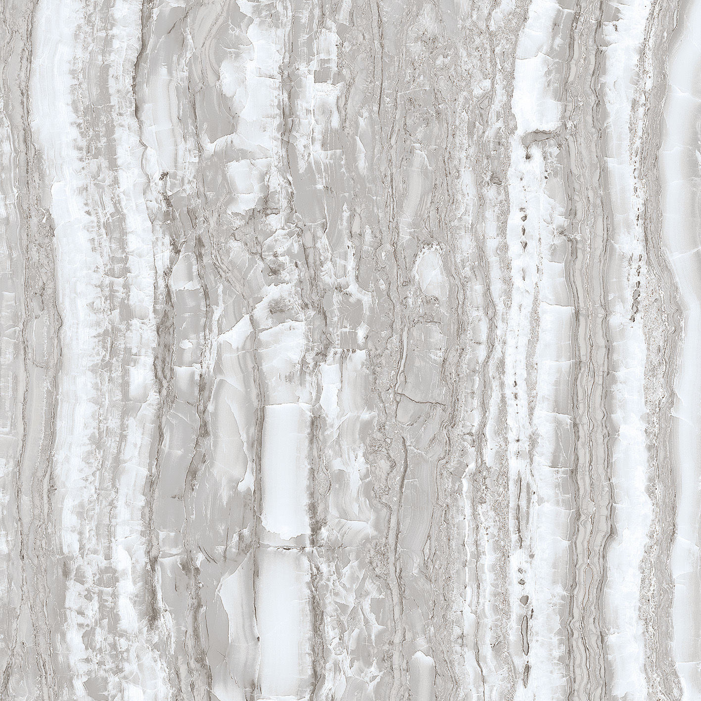 Mega Onix Grey 600x600mm Glossy Porcelain Tile Moisture Content: Na