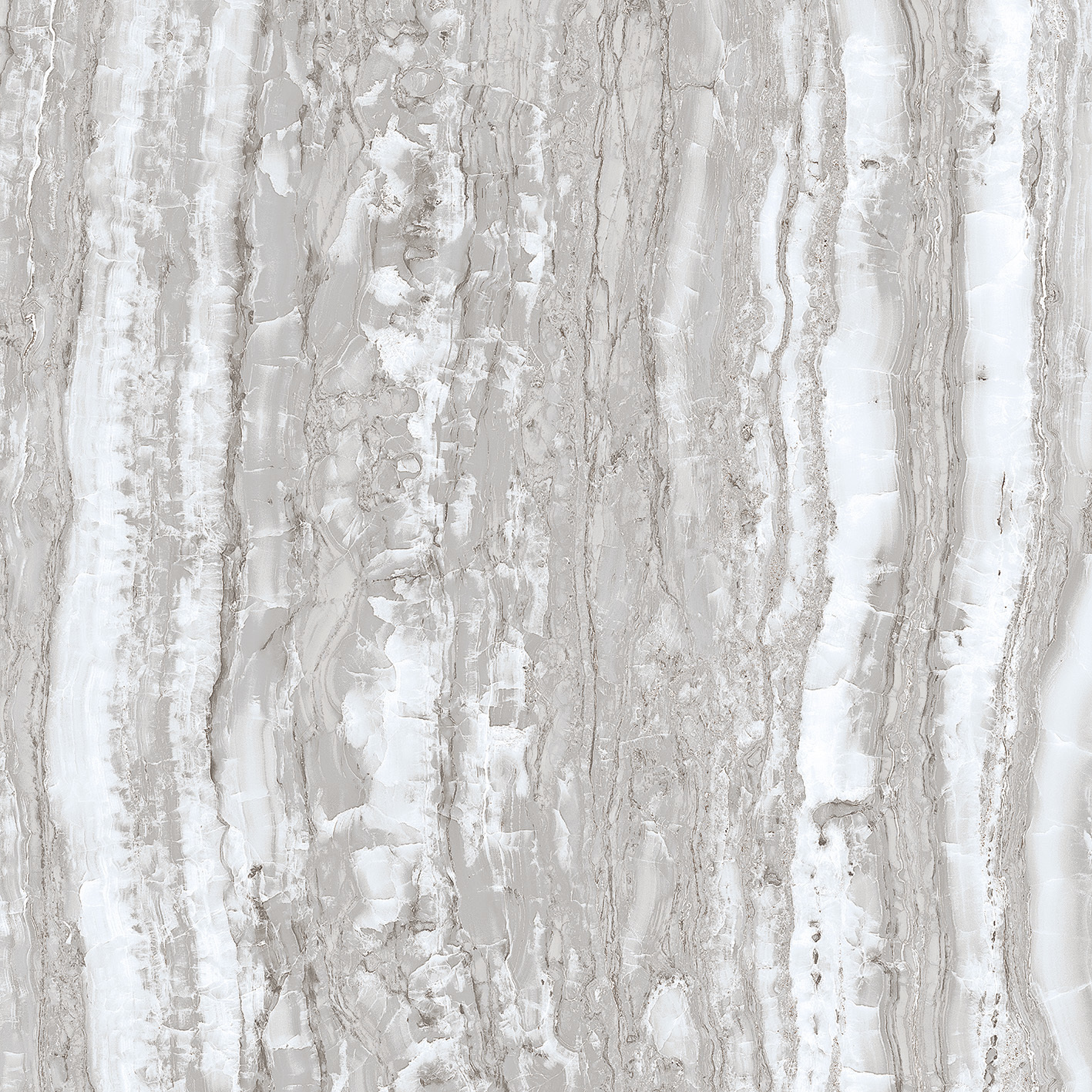 Mega Onix Grey 600x600mm Glossy Porcelain Tile Moisture Content: Na