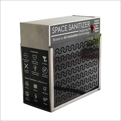 Air Ionizer Industrial Space Sanitizer - 12.5"l X 11"h X 6"w | Stainless Steel, 220v Power Supply, 99% Germ Elimination, Zero Ozone Emission, Energy-saving Technology