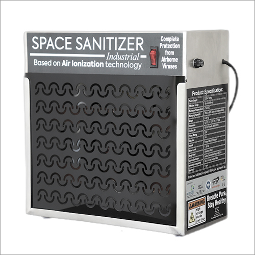 Air Ionizer Industrial Space Sanitizer - 12.5"l X 11"h X 6"w | Stainless Steel, 220v Power Supply, 99% Germ Elimination, Zero Ozone Emission, Energy-saving Technology