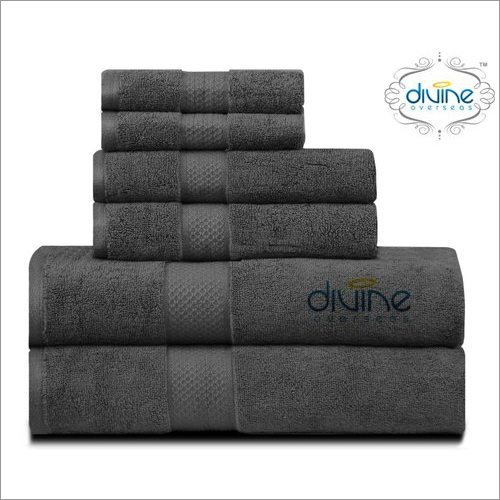 प्लेन डाइड ओपुलेंस 6 पीस टॉवल सेट