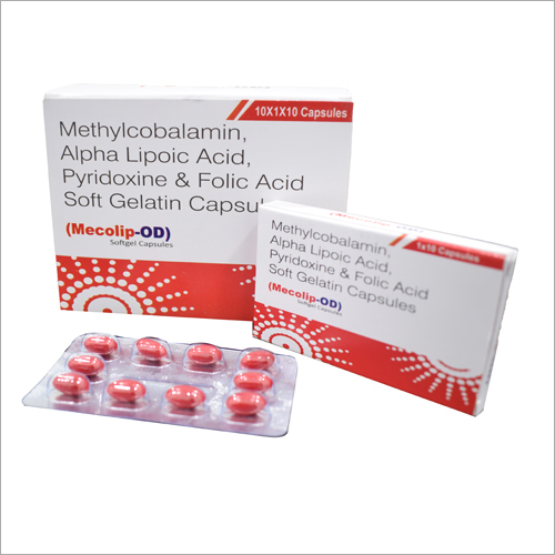 Methylcobalamin Alpha Lipoic Acid Pyridoxine and Folic Acid Soft Gelatin Capsules